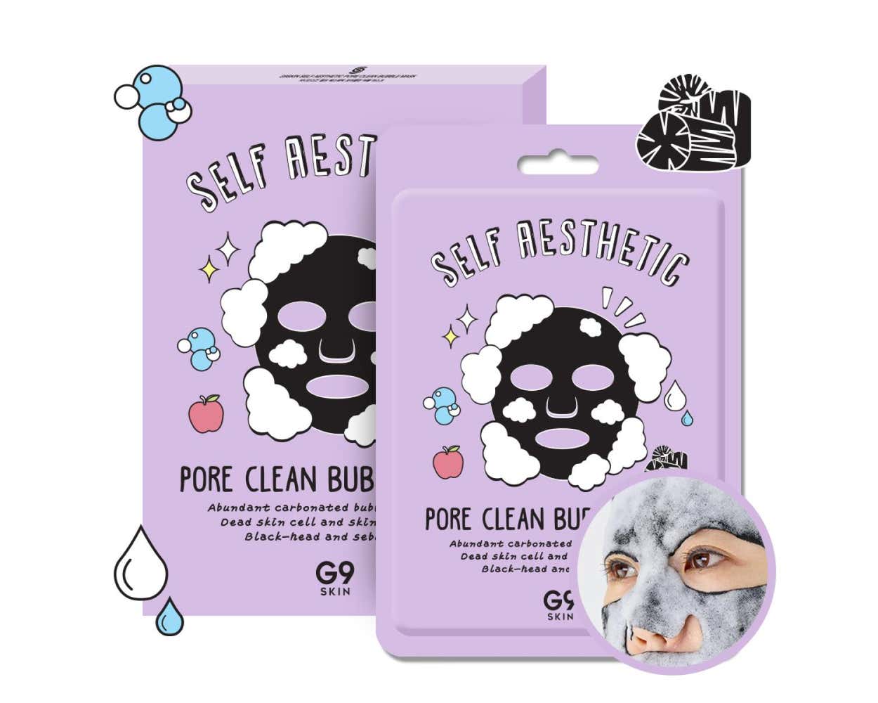g9 skin - Self aesthetic pore clean bubble mask