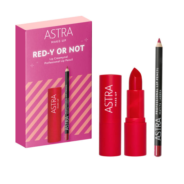 Astra Set Red-Y or Not con Lip Creamynal e Matita Labbra
