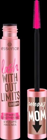 essence Lash Without Limits Extreme Lengthening and Volume Mascara 02 Brown