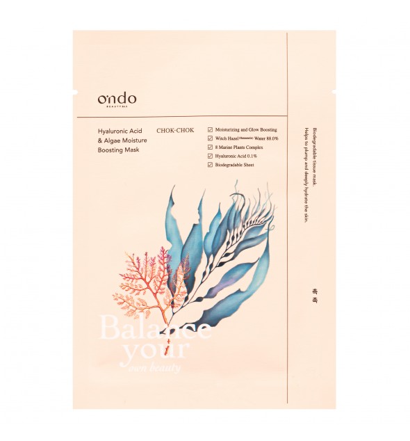 Ondo - Hyaluronic Acid & Algae Moisture Boosting Mask