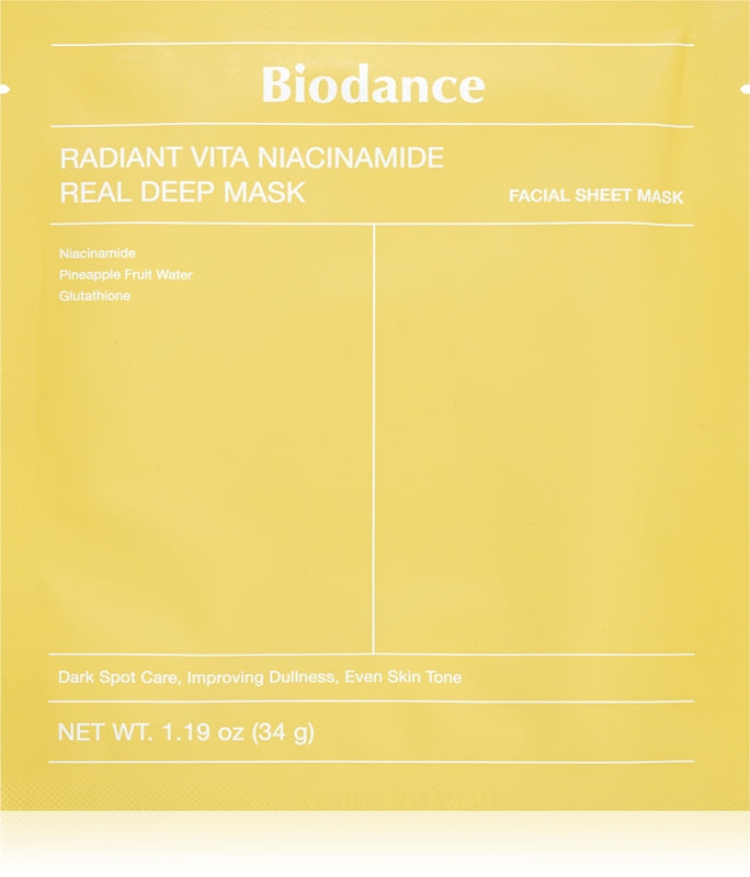 Biodance - Radiant vita niacinamide real deep mask
