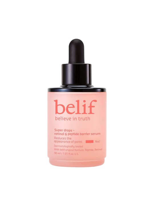 Belif Super Drops - Retinol & Peptide barrier serum 30ml