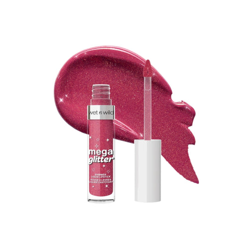 Wet n Wild Mega glitter shimmer liquid lipstick pink future